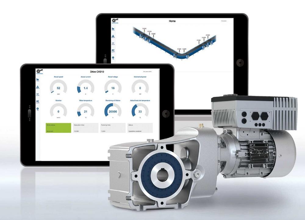 Intelligente Lösungen, Industriegetriebe, Antriebselektronik und IE5+ Motoren mit hoher Effizienz