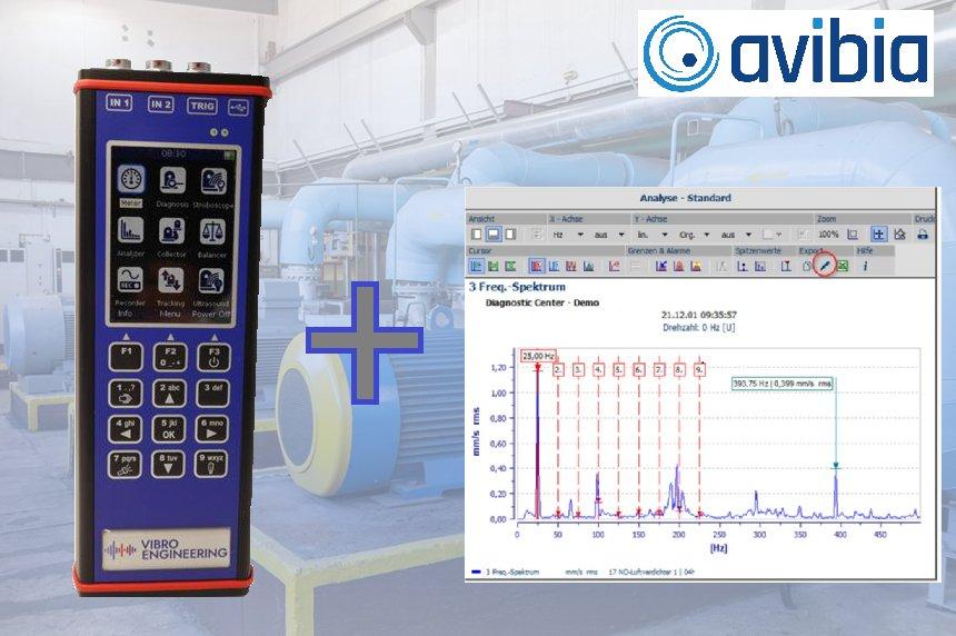 Neue Packagelösung aus Hard- und Software für mobile Schwingungsanalyse und Instandhaltung von rotierenden Maschinen (Motoren, Pumpen, Ventilatoren…)