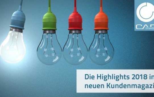 HighLIGHTS im Kundemagazin 2018 zeigen, dass CADENAS in vielen Bereichen immer wieder innovative Impulse setzt