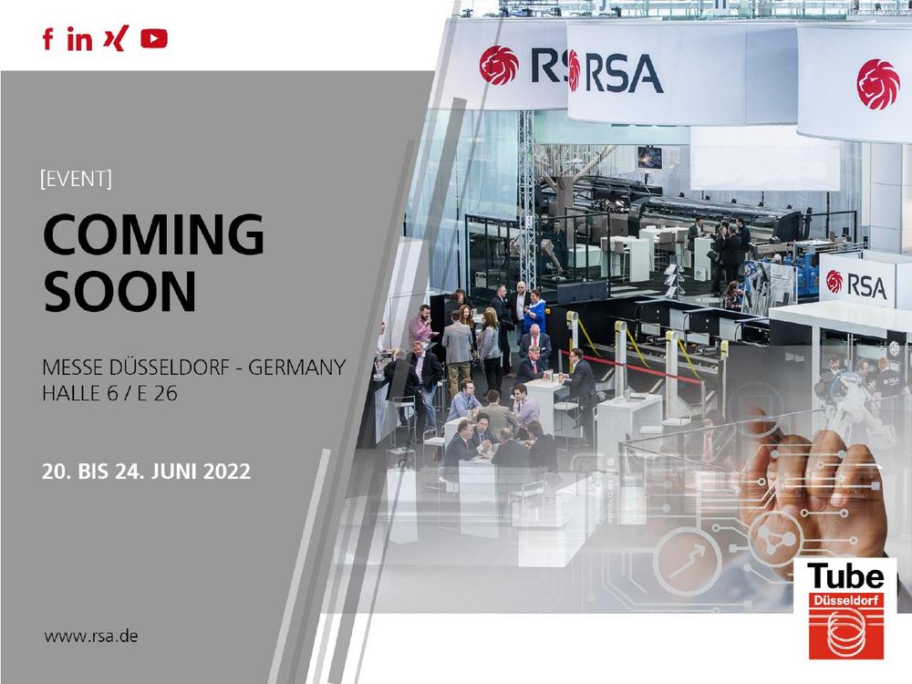 Präzision und Effizienz in Hardware und Service – RSA cutting technologies auf der Tube 2022