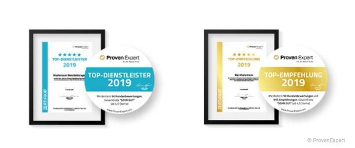 MB CAD GmbH von ProvenExpert als TOP DIENSTLEISTER ausgezeichnet