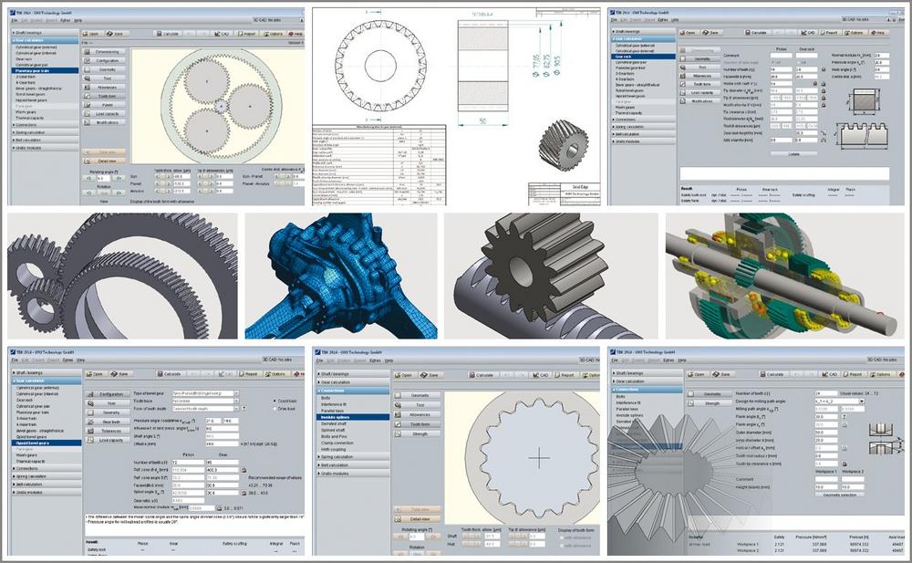Zahnradberechnung mit vielen Verbesserungen