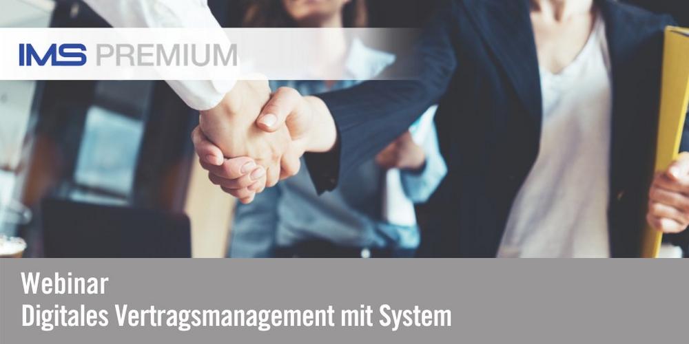 Digitales Vertragsmanagement mit System (Webinar | Online)