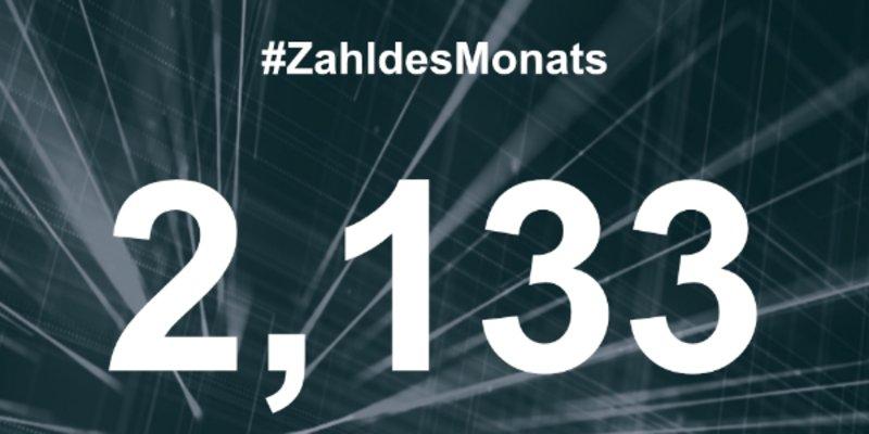 #Zahl des Monats: 2,133